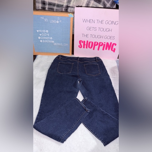 d. jeans Women's Deep Indigo Skinny Jeans - Picture 2 of 3